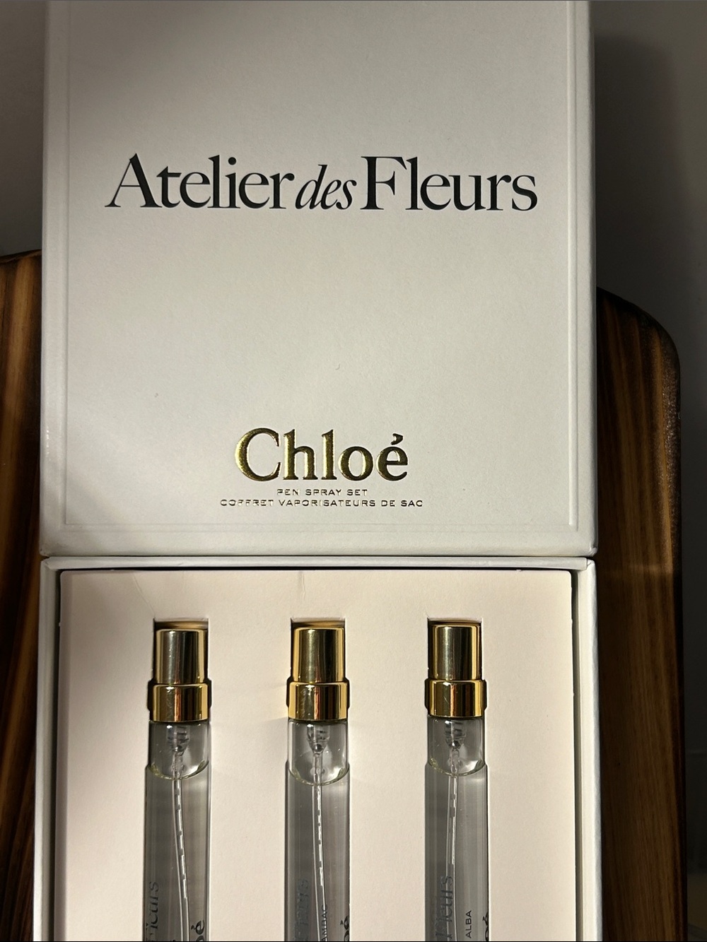 Chloé Women's Travel Spray Vial Set - White & Gold